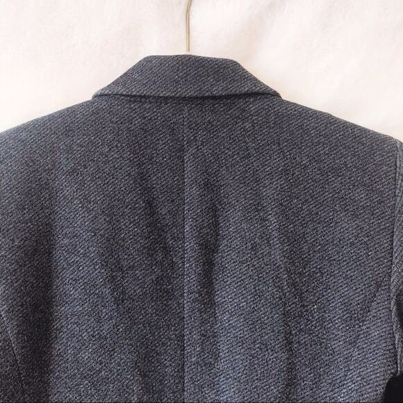 Ann Taylor Gray Petite One-Button Tailored Blazer - Picture 8 of 12